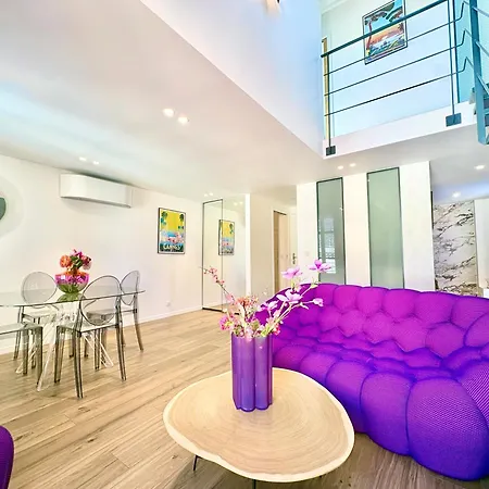 Duplex En Plein Coeur De Cannes, 5 Min Walk To Croisette And Palais شقة *