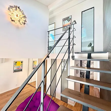 Duplex En Plein Coeur De Cannes, 5 Min Walk To Croisette And Palais شقة